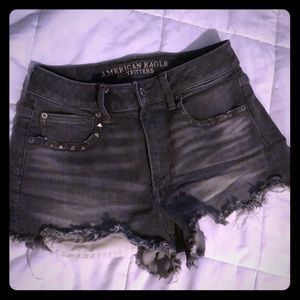 AE outfitters cut off shorts. Gray vintage hi rise